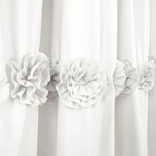 Lush Decor Darla Shower Curtain Blush 72X72 Halloween-Fall Decor-Room Decor - 白色 - 查看 6