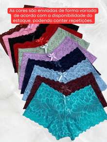 Calesson Sexy Lace Shorts With 100% Cotton Lining - Calesson - 彩色 - 查看 5