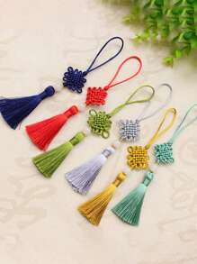 1 Pc Of Retro Chinese Style Tassel Pendant Bag Decoration Accessory Wearing Jade Bead Tassel Multifunctional USB Bookmark Car Pendant Suitable For Daily Use Fall