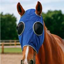 Horse Head Mask, Face Mask, Anti-Mosquito Mask, Anti-Insect Mask, Anti-Fly Mask, Elastic Horse Riding Supplies