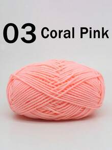 1/2pcs 5-Ply Mixed Milky Acrylic Yarn, 50g/Pc, 100% Acrylic Soft Yarn, Medium Coarse Milk Yarn - Perfect For Hand Knitting, Hand Weaving, DIY Crafts, Knitting, And Crochet, Soft & Versatile, Used For DIY Crocheting And Knitting Bags