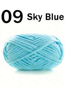 1/2 piezas de hilo de terciopelo suave, 50g/pieza, 60m/pieza, hilo grueso de punto medio hecho a mano DIY, hilo Popsicle, hilo de poliéster grueso y suave, adecuado para manualidades DIY, adecuado para tejer y ganchillo de bufandas, sombreros, zapatos, bolsos, cojines, muñecas, mantas, pantuflas