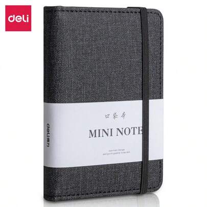 Carnet de poche Deli (4,5" X 3") - Mini journal de 96 feuilles, compagnon de bureau portable pour les notes et la tenue d'un journal