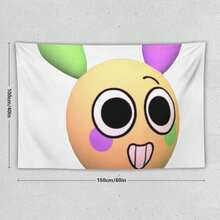 Dandy's World Looeywall Tapestry Poster For College Dorm Cave Bedroom Living Room Office Party Decoration Gift - 如圖所示 - 查看 2