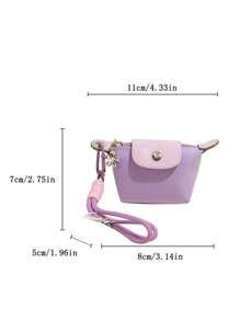 女士时尚简约迷你零钱包，可搭配多种包包颜色，也可作为送给朋友的小礼物。这款零钱包可用作女士钱包、迷你钱包、手拿包或零钱包。 - 淡紫色 - 查看 9