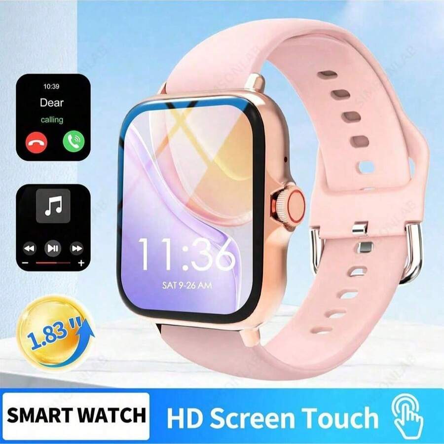 SIMSONLAB Multi-Function Smart Watch, Supports Wireless Calling/Music, Notification Alerts, Sedentary Reminder, Customizable Watch Face & Wallpaper, Multiple Sports Modes. Compatible With Android And IOS. - Multicolor - View 1