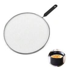 2PCS 25cm & 29cm Mesh Metal Wired Splatter Guard Anti-Splash Cover Screen Pan Pots - Silver - View 4