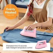Mini Heat Press Machine, Plug-In Mini Electric Iron For Crafts, Quilting, Travel, Sewing Accessories, Portable Heat Transfer Press Machine, Suitable For Beads, T-Shirts, Shoes, DIY Crafts, Hot Press Transfer Printer, Small Iron, Small Appliances - 查看 2