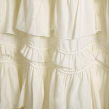 Lush Decor Kemmy Ruffled Shower Curtain, Single, 72" W X 72" L, White - Bathroom Curtain - Fabric Shower Curtains For Bathroom - Coquette Decor Halloween-Fall Decor-Room Decor - Ivory - 查看 4