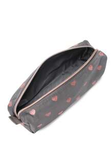 17-Inch Kids Backpack Set With Lunch Bag And Pencil Case, Lightweight School Bag Suitable For Teenagers, Girls And Boys, Heart-Shaped Glitter Large Capacity 3-In-1 Backpack, Insulated Lunch Bag, Pencil Case, Padded Shoulder Straps To Reduce Shoulder Pressure, Casual Backpack For Daily Use Or Travel