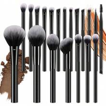 20支化妆刷，采用优质合成纤维制成，涵盖多种类型，例如日常散粉刷、粉底刷、晕染刷、定妆刷、腮红刷、遮瑕刷和眼影刷。适合所有肤质和人群，是旅行必备佳品，也是情人节、情人节、经济实惠的旅行化妆刷套装、送给女性的礼物、化妆师的理想之选，更是专业化妆师的完美之选。