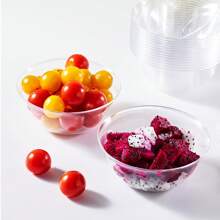 10/25 Pastry Bowls, Transparent Bowls, Salad Bowls, Kitchen Seasoning Plates, Soy Sauce Plates, Vinegar Plates, Suitable For Parties, Snacks, Food And Fruit Bowls, Used To Hold Ice Cream, Desserts, Soups, Snacks, Household Or Event Party Supplies - Multicolor - View 3
