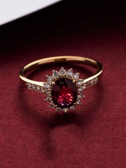 1ชิ้น แหวนเงินสเตอร์ลิง S925 วินเทจสร้างสรรค์ พลอยทับทิม เครื่องประดับหวานโรแมนติก สำหรับผู้หญิง ใส่ประจำวัน เดินทาง หมั้น คู่รัก ของขวัญมิตรภาพ