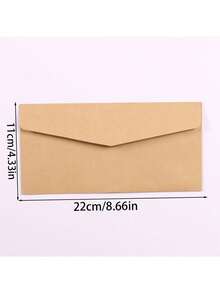40pcs Plain Envelopes, Vintage Minimalist Triangle Flap Design, Invitation Envelopes, Suitable For Wedding, Anniversary, Celebration Party Invitations, Size: 8.66 X 4.33 Inches - Multicolor - View 3