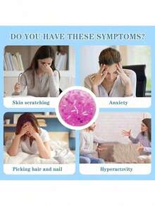 1/2/3/4PCS Peel Fidget Pad, Skin Picking Fidget Toys,Sensory Pick Pad, Gift For Adults With Anxiety, ADHD, Trichotillomania Or Dermatillomania - Multicolor - View 3