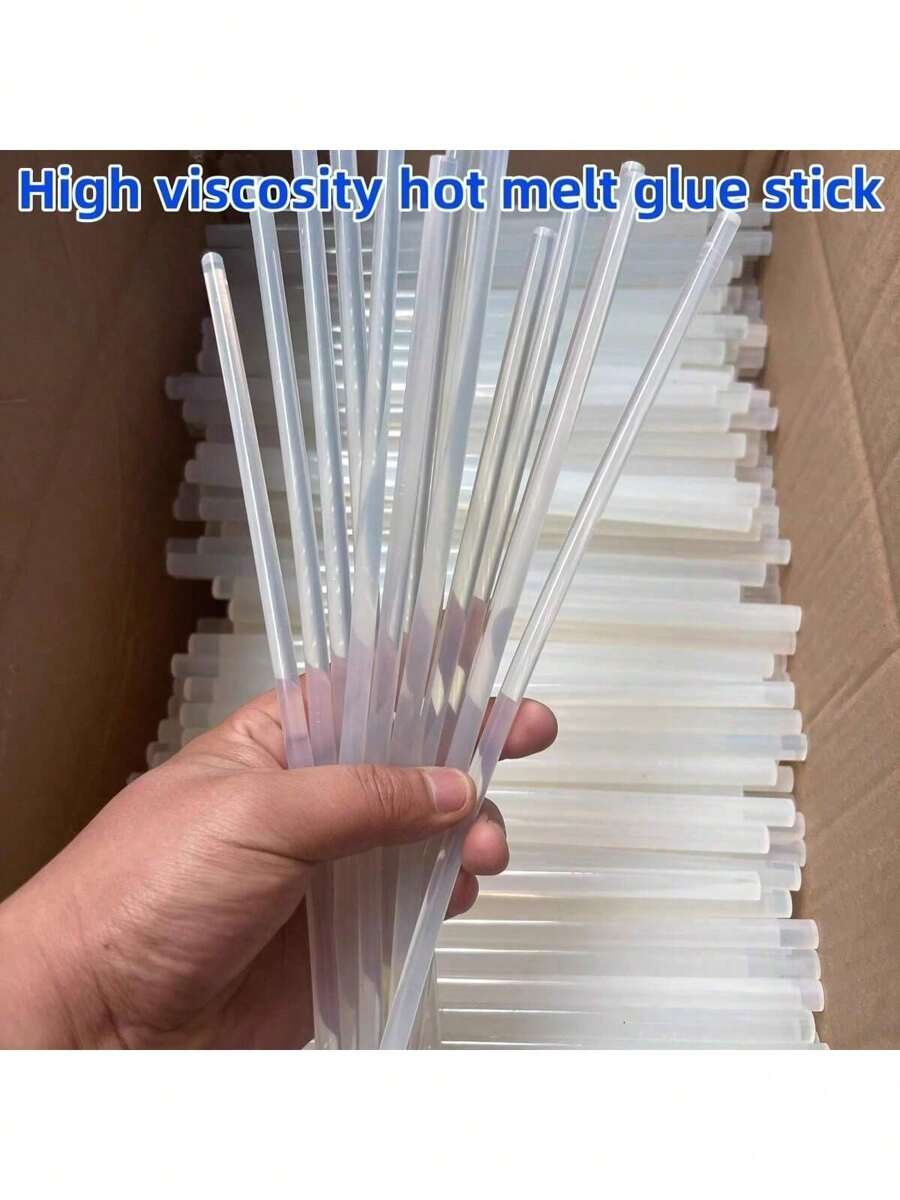 5-30 支装高粘度热熔胶棒，0.27 X 7.87 英寸，超透明，流动顺滑，无烟，无味，兼容大多数胶枪，适用于艺术、工艺品、DIY 项目的多用途粘合剂