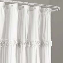 Lush Decor Darla Shower Curtain Blush 72X72 Halloween-Fall Decor-Room Decor - 白色 - 查看 4
