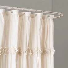 Lush Decor Darla Shower Curtain Blush 72X72 Halloween-Fall Decor-Room Decor - Ivory - View 4