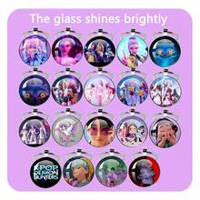 1个Kpop迷你照片钥匙扣，时尚玻璃材质，适用于最新专辑《Golden》、《Takedown》、《How It's Done》，可作挂件、收藏品、情人节礼物、小礼物、惊喜礼物、新款钥匙扣、音乐周边产品。 - 彩色 - 查看 4