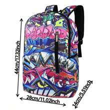 Rucsac funcțional super cool în carouri și imprimeu Big Mouth, rucsac pentru laptop pentru bărbați, studenți, activități în aer liber, vacanță, întoarcerea la școală, plajă, cadou de Ziua Îndrăgostiților, geantă vintage pentru laptop, geantă cadou pentru sport și agrement