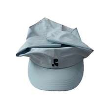 Women Shoulder Bags - RR頭巾拼接空頂帽/藍色 - 查看 8