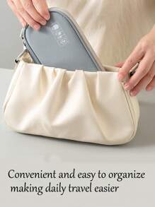 Customized Text Light Travel Film Handheld Data Bag Travel Mini Data Cable Storage Bag Power Bank Earphone Storage Bag