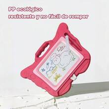 Butterfly-Shaped Magic Drawing Board For Kids - Draws Colorful Erasable Patterns, Ideal Toy For Kids At Home - Pink - View 2