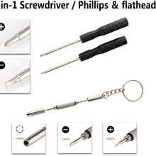 眼镜维修工具包，眼镜鼻托维修套装，柔软硅胶鼻托，螺丝刀套装和螺丝帽，包含 40 个微型螺丝、螺丝刀、耳夹、镊子、清洁布，适用于维修大多数款式的眼镜。 - 維修配件 - 查看 7