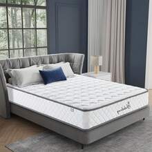Luxe Mousse à Mémoire de Forme Matelas 140x190 cm, Ép 28cm, Fermeté Moyenne H3, Ergonomique Matelas Latex, Soutien Parfait 9 Zones Confort, Hypoallergénique, Respirante - Blanc - Voir 2