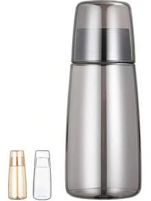 Glass Water Bottle, Bedside Water Bottle And Nightstand Glass, Cold Drink Water Bottle, Mouthwash Dispenser For Bathroom And Kitchen Room Accessories, 750 Ml - Trong sáng - Xem 8