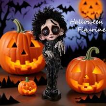 1 Pc Halloween Or Party Creative And Spooky Resin Scissor Hands Doll Decor - Whimsical Craft Figurine Gift For Holiday Party Scene Decoration, Halloween Scene Layout Resin Crafts. Home Decor Halloween Decor Room Decor