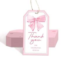 13pcs Elegant White Thank You Gift Tags - Express Gratitude And Appreciation, Party Favors | Chic Tag Design | Durable Gift Tags, Gift Wrapping Supplies, Perfect For Christmas
