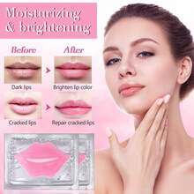 20PCS Collagen Lip Masks, Crystal Lip Patches. Moisturize, Anti-Wrinkle, Anti-Aging, Firm, And Nourish Lips. Pink Lip Patches & Moisturizing Lip Patches, Perfect For Hydration, Preventing Chapping & Anti-Aging, Making Lips Plump. Pink. - Hồng - Xem 4