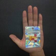 Smell Proof Bags And Resealable Foil Pouch Mylar Sample Bag Great For Party Favor Food Storage Holographic Color (50pcs6x9 Inch) - 2.3x3 Inch - View 4