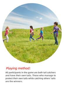 Children's Interactive Toy - Tail Pulling Game Set, Waistband + 5 Colorful Tails, Kindergarten Parent-Child Interactive Toy, Fun Chasing Game Props, Sports Early Education Physical Training Equipment, Outdoor Party Group Game, & Material, Christmas, Halloween, Thanksgiving Family Party Game, Children's Gift Set