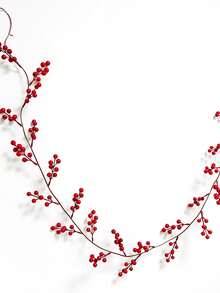 1pc/Pack Artificial Red Berry Rattan Christmas Tree Decor, Home Party Decoration, Fake Berry Rattan Home Decor Christmas Decorations Room Decor