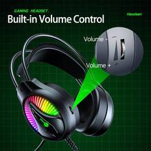 Lenovo Headphones HT407 Full-Ear Protein Leather Gaming Headset Noise Reduction Microphone Team Chat Plug And Play Online Class/Office/Game All-Purpose Black USB - Black USB - View 6