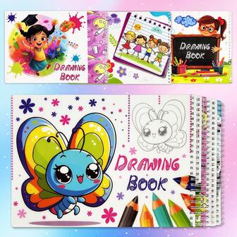 Schetsboek Kunst Speciaal A4 Verdikt Spoel Tekenboek Upturn Schetsen Doodle Kleurboek