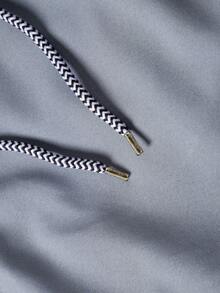 男士宽松户外连体裤，侧拉链口袋，可调节抽绳，户外健身，骑行休闲短裤，情人节礼物 - 淺灰色 - 查看 4