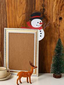 1 pieza Decoración de marco de puerta de madera de Navidad, Decoraciones de marco de puerta con diseño de muñeco de nieve de Navidad, Decoraciones de Navidad para el hogar 2025, Regalos de Navidad, Decoraciones de puerta de Navidad, Regalos de Año Nuevo 2026, Decoración para vacaciones y días festivos, Decoración versátil para habitaciones, Decoración diaria para marcos de puertas