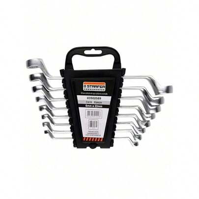 Jogo de Chaves Estrela 6 a 22mm 8 peças  Profissional Resistente