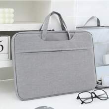 1PC笔记本电脑包11-12/13-13.3/14/15-15.6-16全开合男女大容量公文包便携多功能办公文件包资料会议包笔记本电脑包商务公文包