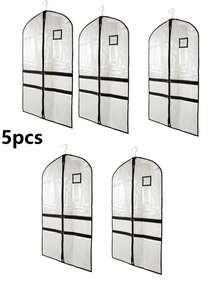 2 przezroczyste torby na ubrania do tańca z 4 kieszeniami, odpowiednie dla tancerzy; 40-calowe torby na stroje taneczne dla dzieci, odpowiednie do podróży i zawodów tanecznych; można w nich wieszać i przechowywać sukienki, mundury itp.; czarne, pyłoszczelne torby wykonane z poliestru; 1 bardzo duża, gruba torba przeciwkurzowa; torba do przechowywania spódniczek do tańca dla dziewcząt - Czarne - Zobacz 17