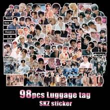 STRAYKIDS//Kpop 贴纸、Giant、Hop 等专辑贴纸、明星周边贴纸、水瓶贴纸、DIY 剪贴簿贴纸、行李贴纸、PermissiontoDance 专辑可爱贴纸 - 彩色 - 查看 20