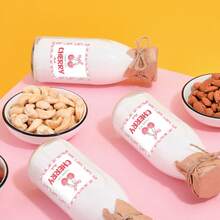 100 pièces Étiquettes de remerciement à la cerise douce pour l'emballage cadeau, le scellage d'enveloppe, le sac cadeau, la décoration de faveur de fête, parfait pour l'anniversaire, le mariage, les baptêmes, les événements et les fêtes, étiquettes de cadeau autocollantes