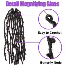 Butterfly Locs Crochet Hair - 22 Inch 1 Pack Pre-Twisted Distressed Crochet Braids Pre-Looped Synthetic Braiding Hair Extensions
