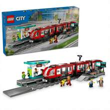 LEGO Stadtbahn und Bahnhof Zug Set - Kinder Spielzeug Zug Bausatz für Rollenspiel & Fantasie, Alter 7+ - Geschenkideen für Jungen & Mädchen Geburtstage - 60423