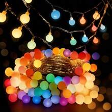 Caja de batería Luz de bola blanca pequeña Cadena de luces 1.5M10LED/3M20LED/6M40LED/10M80LED Luz de hada de burbuja Luz de hada blanca cálida Guirnalda de luz de hada Boda Cumpleaños Fiesta Navidad Exterior Camping Decoración de ambiente