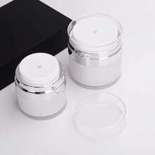 1 Piece (30/50ml) Airless Tank-1.06/1.7oz Moisturizing Pump Distributor, Travel Emulsion Container Vacuum Bottle For Skin Care, Thick Moisturizing Cream.