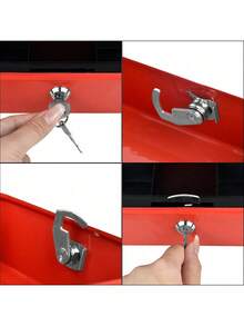 HALMAN Caja Registradora, Caja para Dinero de Negocio con Llaves(20x 16 x 9 Cm/7.9*6.3*3.5in), Caja fuerte de dinero de gran tamaño con bandeja, 2 llaves, cajón y cerradura, caja de segurida para oficina y negocios, caja de ahorro, material de metal,, Caja Registradora, Caja de Efectivo Portable para Guardar, caja con cerradura,Caja Registradora, Caja para Dinero de Negocio con Llaves,Caja Registradora de Segurida con,Caja Fuerte para Dinero Metálica con Cerradura y  Llaves ,Caja Dinero Fuerte Segurida,cash Box Metálica Mate Mediana,cajón y cerradura, caja de segurida para oficina y negocios, caja de ahorro, material de metal, caja con cerradura, regalo de regreso a la escuela,  Caja de Efectivo Portable para Guardar Joyas, Relojes, Billetes, Monedas - Rojo - Ver 5